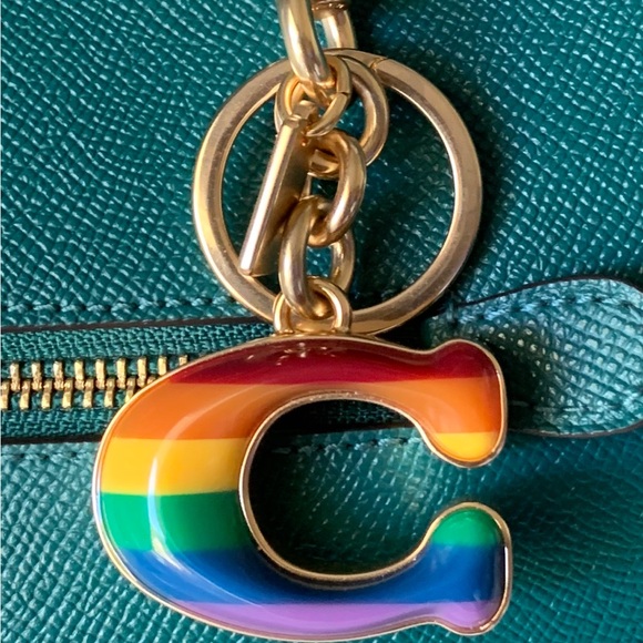 COACH Rainbow "C"
Signature Keychain /Bag Charm - Picture 3 of 9